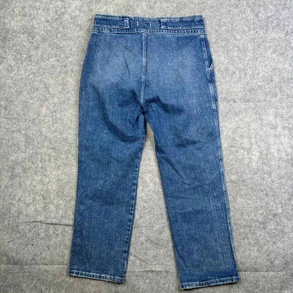 Abercrombie & Fitch Jeans Ultra High Rise Straight Womens 32/14R Blue Denim - Picture 9 of 11